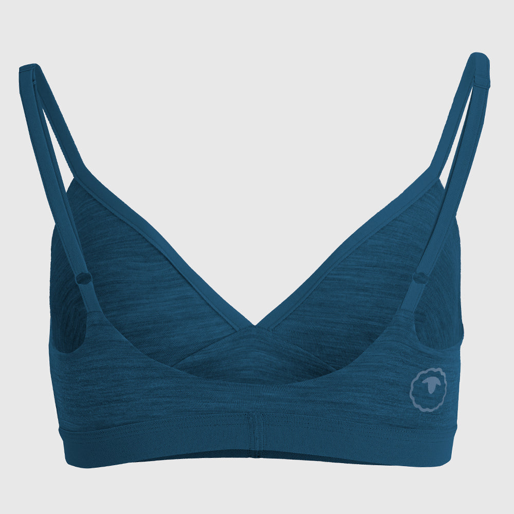 Womens Merino Blend 160 Bralette (Petrol)
