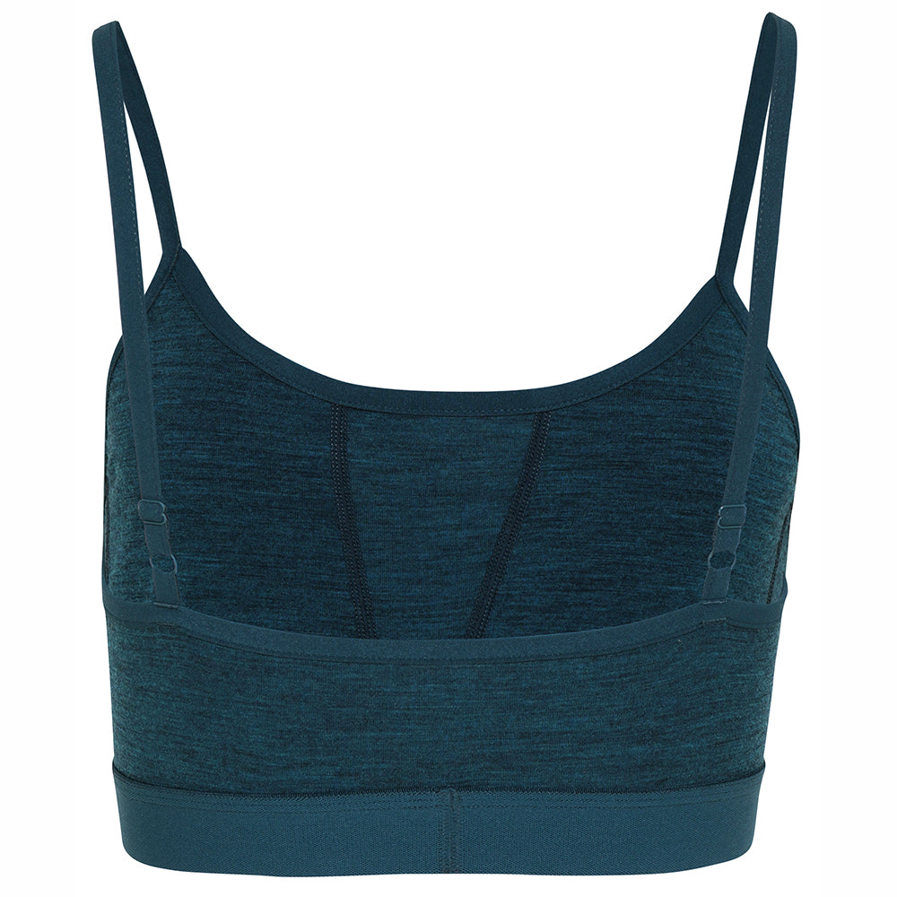 Womens Merino Blend 160 Crop Top (Petrol)