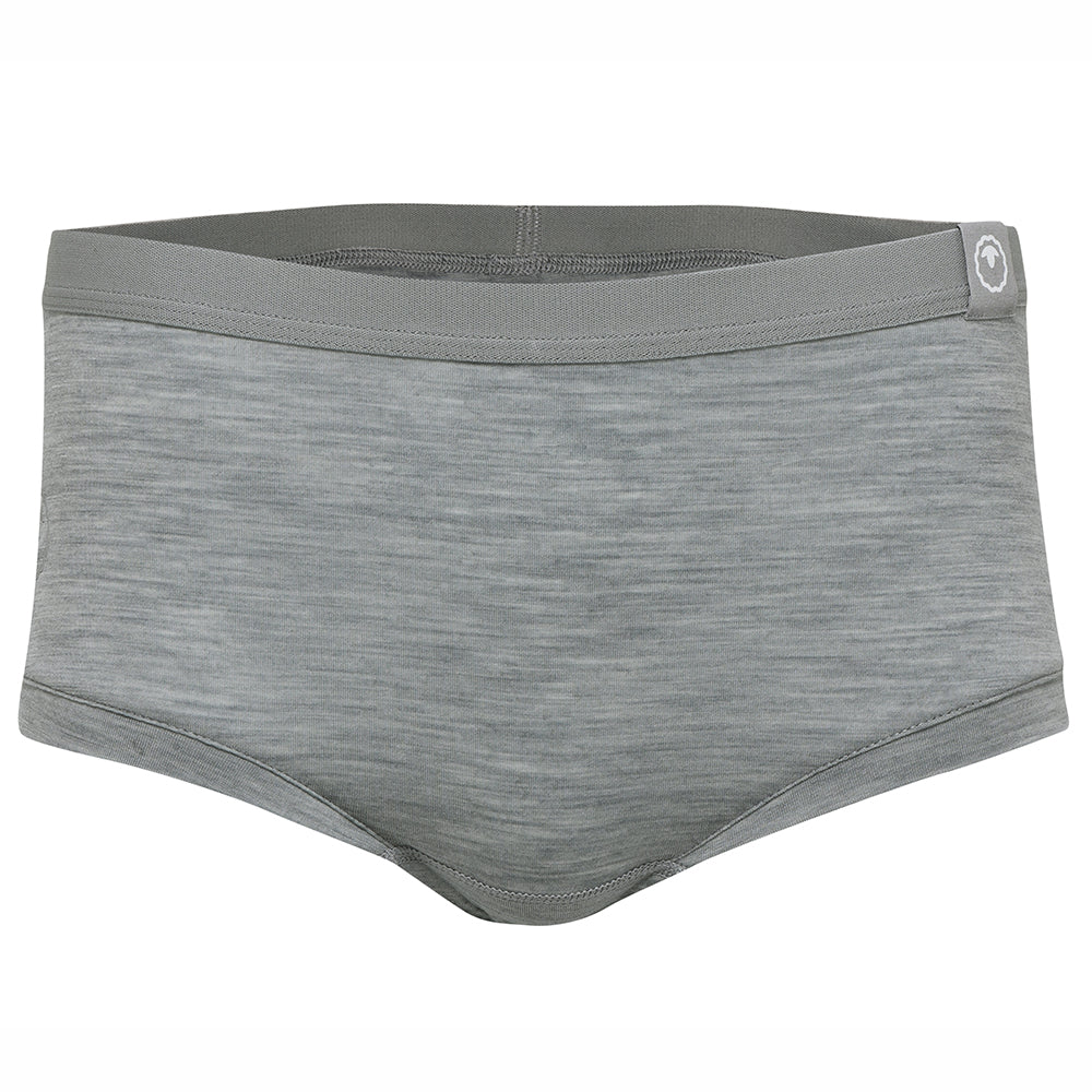 Womens Merino Blend 160 Hipster Knickers (Cloud Melange)