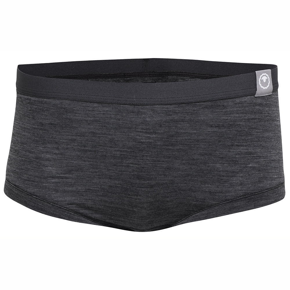 Womens Merino Blend 160 Hipster Knickers (Smoke Melange)