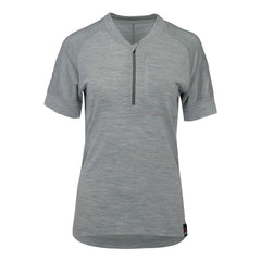 Womens 160 SS Cycle Zip Top (Cloud Melange)