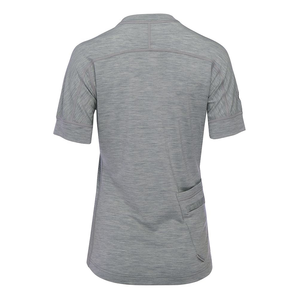 Womens 160 SS Cycle Zip Top (Cloud Melange)