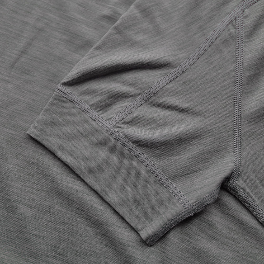 Womens 160 SS Cycle Zip Top (Cloud Melange)