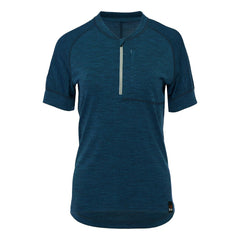 Womens 160 SS Cycle Zip Top (Petrol)