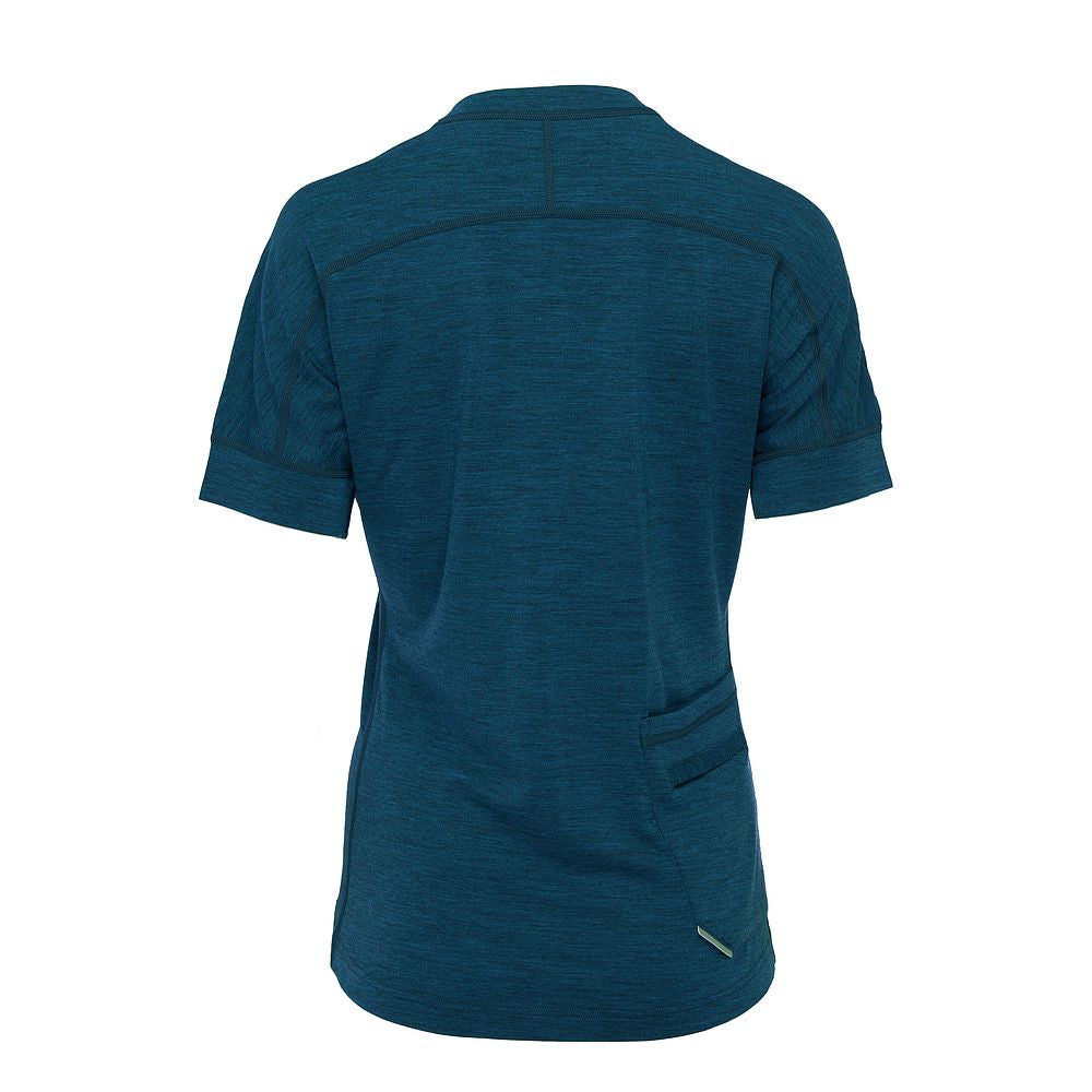 Womens 160 SS Cycle Zip Top (Petrol)