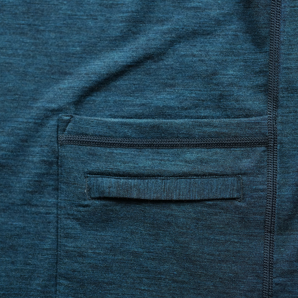 Womens 160 SS Cycle Zip Top (Petrol)