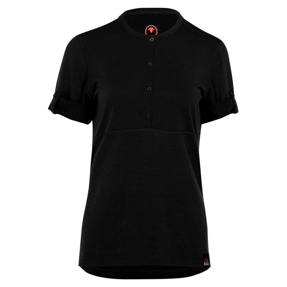 Womens 180 SS Hiking Top (Black)