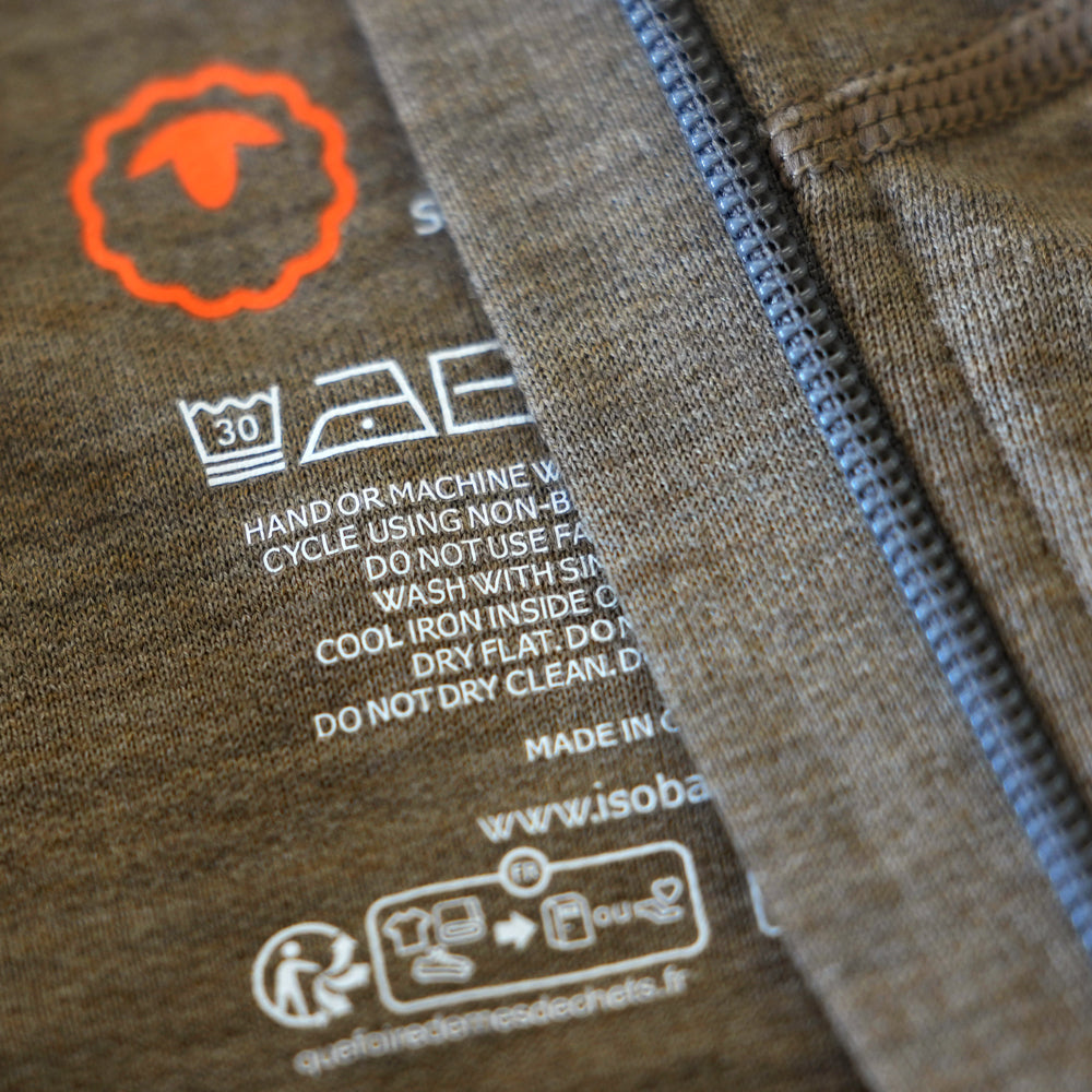 Isobaa Womens Merino 260 Casual Hoodie (Truffle Melange/Smoke)