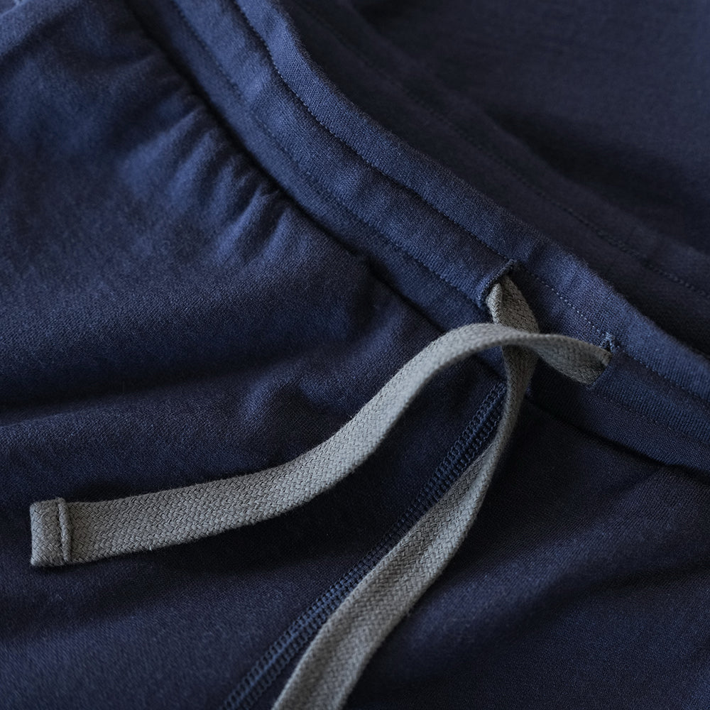 Isobaa Womens Merino 260 Lounge Cuffed Joggers (Navy/Smoke)