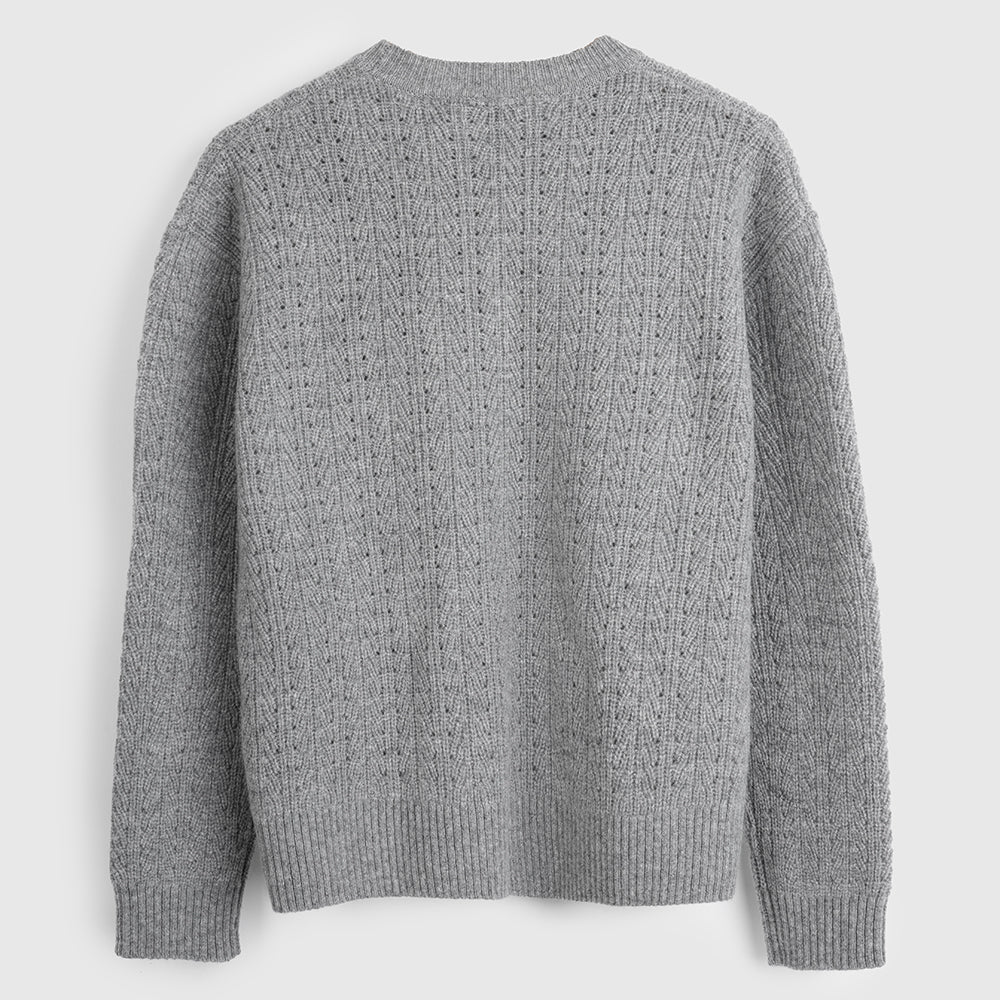 Womens Clover Merino Crew Sweater (Heather)