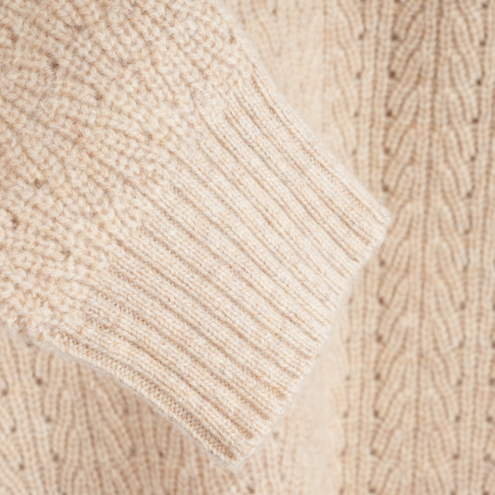Damen Clover Merino Crew Sweater (Oatmeal)