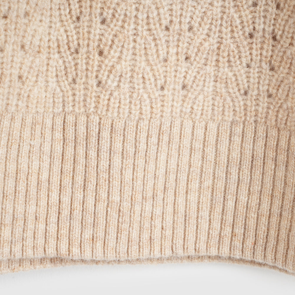 Damen Clover Merino Crew Sweater (Oatmeal)