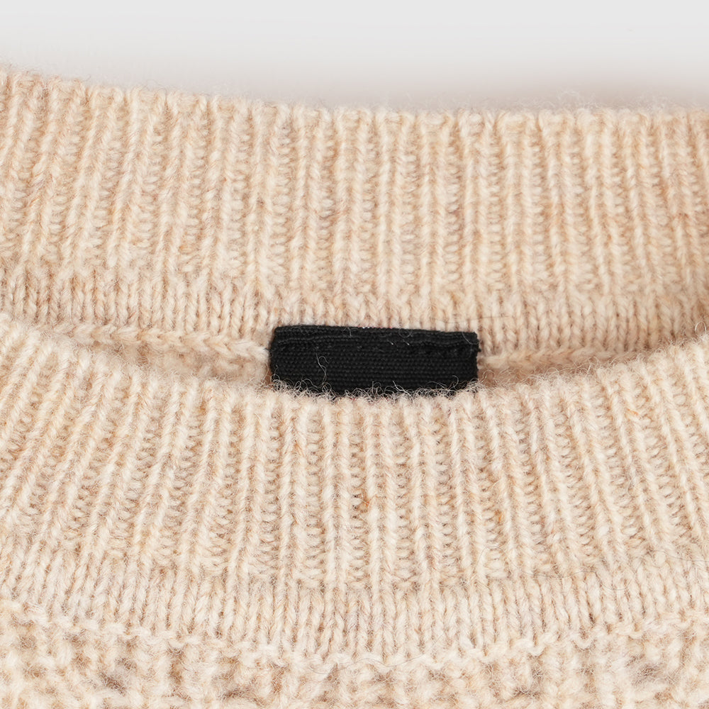 Womens Clover Merino Crew Sweater (Oatmeal)
