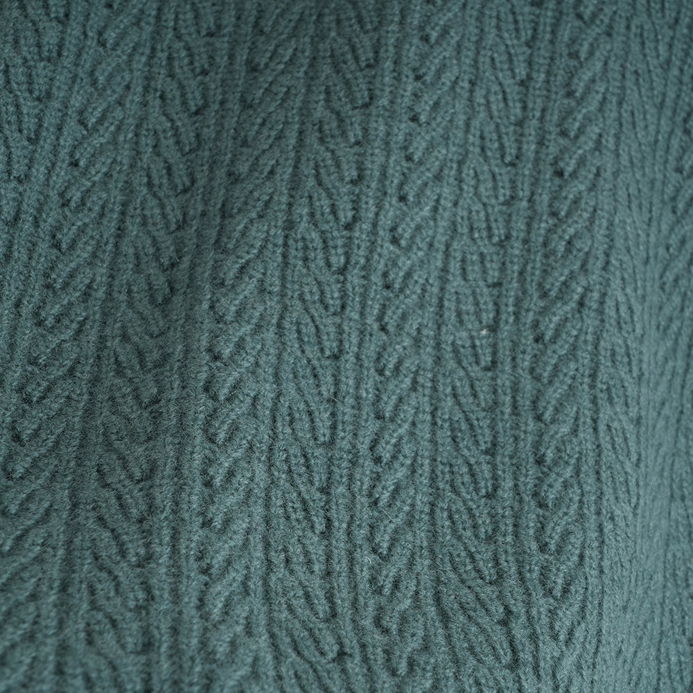 Femme Pull col rond en mérinos Clover (Sea Green)