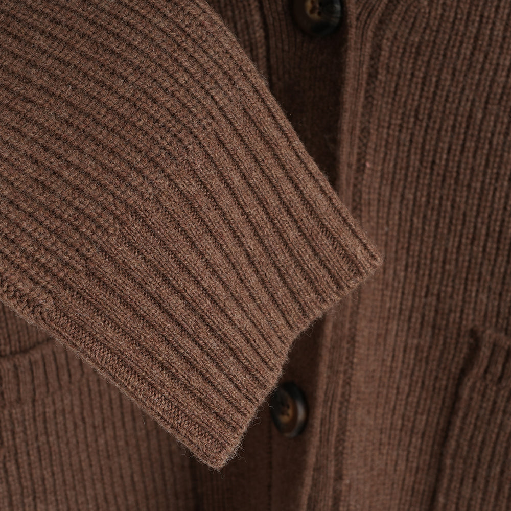 Damen Herdwick Merino Cardigan (Brown)