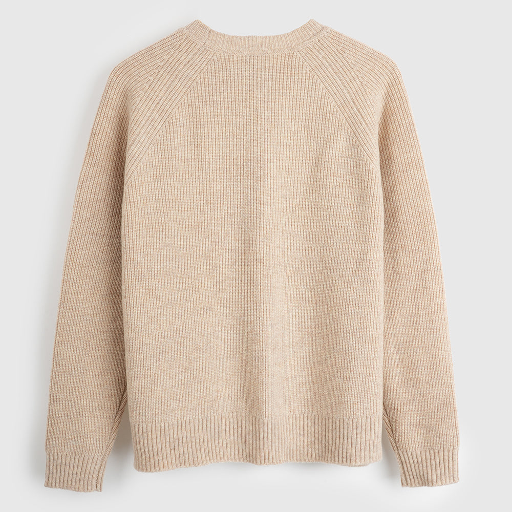 Damen Herdwick Merino Crew Sweater (Oatmeal)