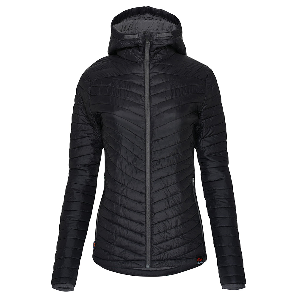 Isobaa Womens Merino Wool Insulated Jacket (Black/Smoke)
