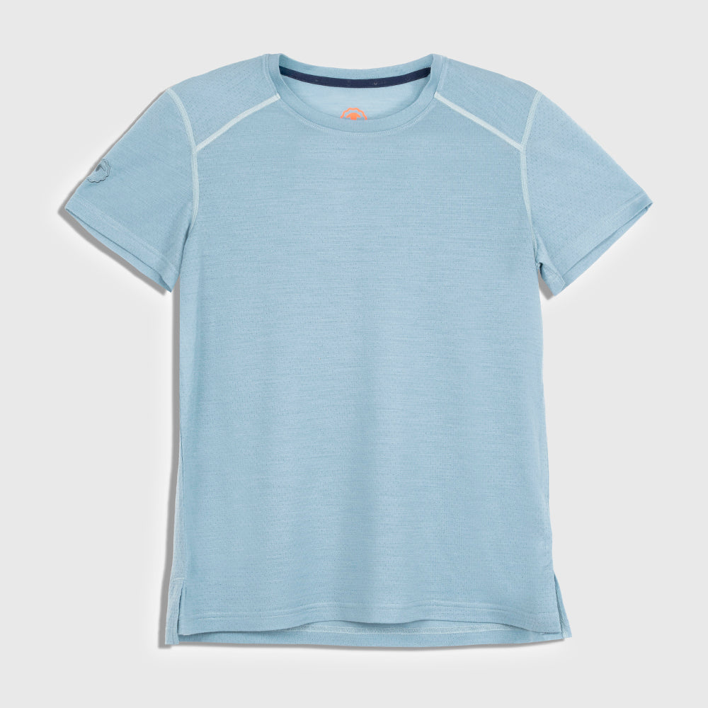 Womens Merino 150 Active Blend Short Sleeve Crew (Lagoon)