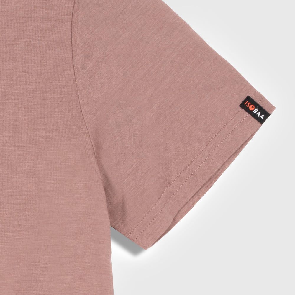 Womens Merino 150 Mountains Tee (Burlwood)