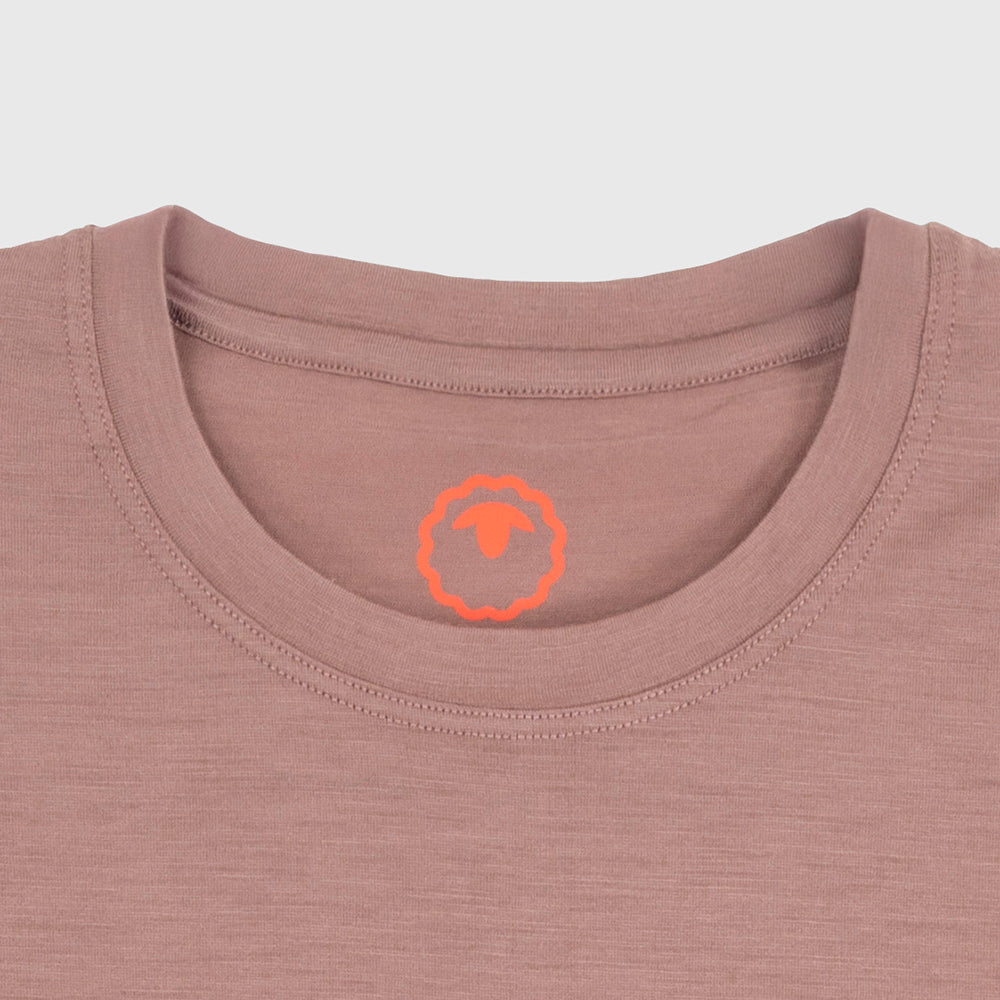 Womens Merino 150 Mountains Tee (Burlwood)