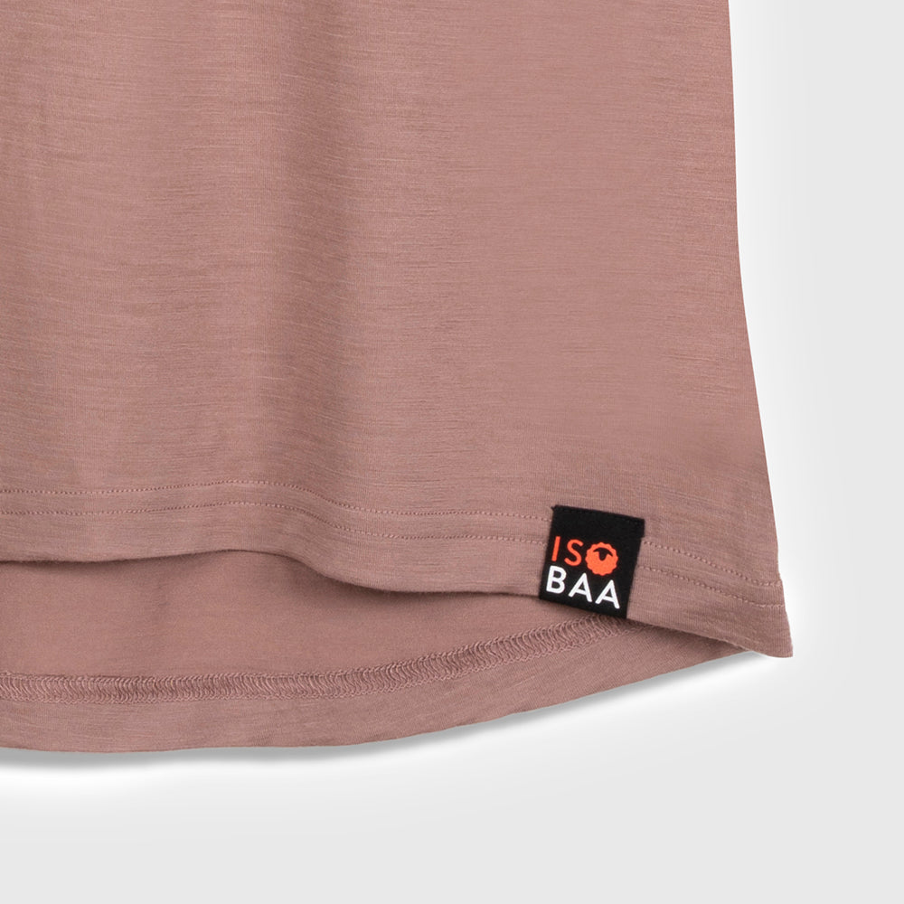 Womens Merino 150 Short Sleeve Crew (Burlwood)