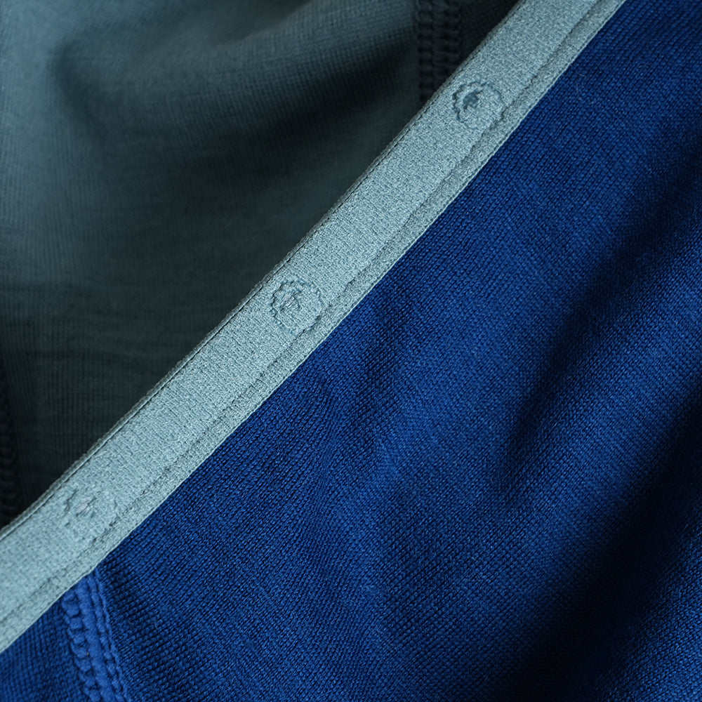 Womens Merino 200 Zip Neck Hoodie (Poseidon)