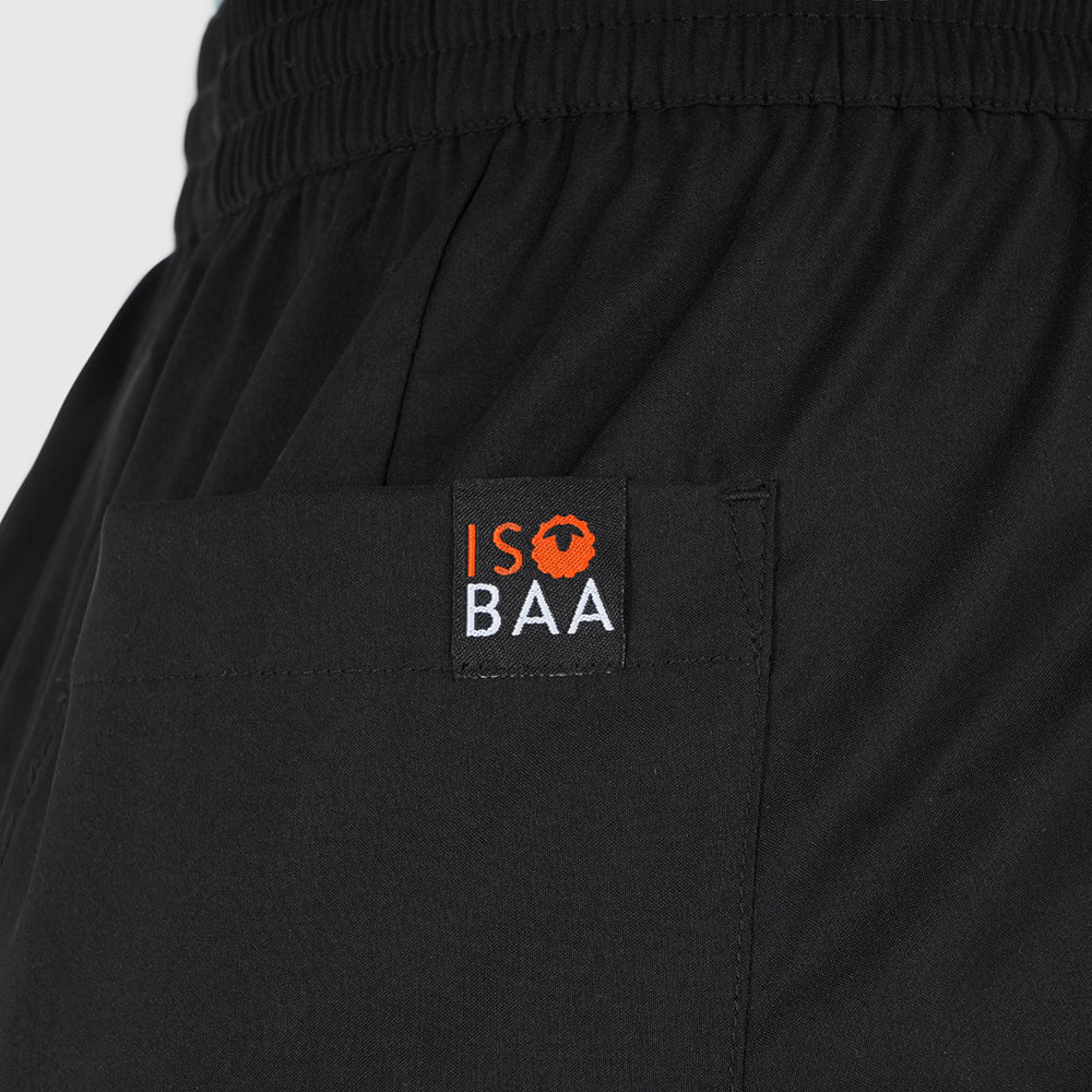 Womens Merino Active Blend Travel Shorts (Black)