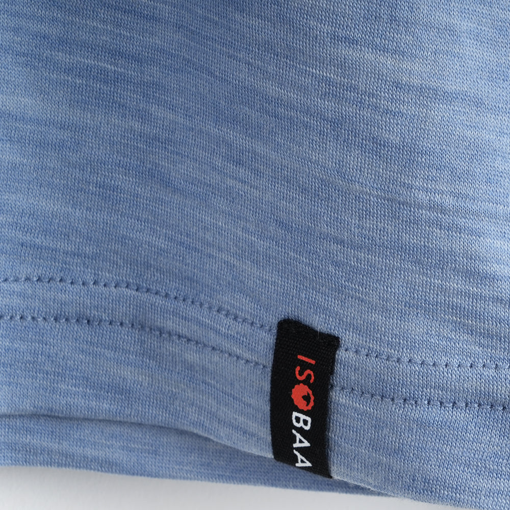 Womens Sketched Horizon Merino 150 LS Relaxed Tee (Sky)