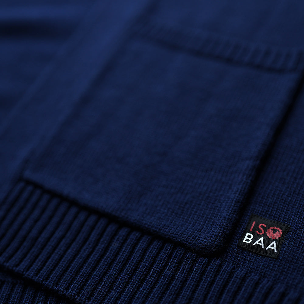 Isobaa | Womens Merino Open Cardigan (Navy) | Wrap yourself in pure comfort with Isobaa's extra-fine Merino cardigan.