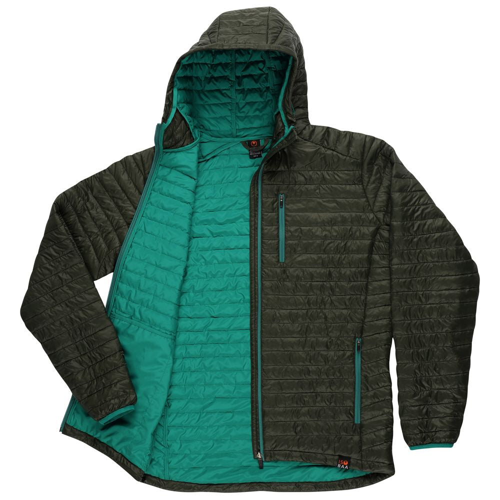 Isobaa | Mens Merino Wool Insulated Jacket (Forest/Green) | Innovative and sustainable design with our Merino jacket.