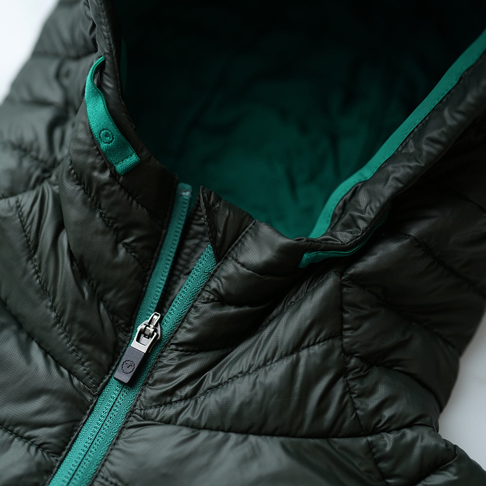 Isobaa | Womens Merino Wool Insulated Jacket (Forest/Green) | Innovative and sustainable design with our Merino jacket.