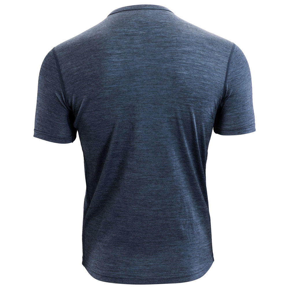 Isobaa | Mens Merino 150 Short Sleeve Crew (Denim) | Gear up for performance and comfort with Isobaa's technical Merino short-sleeved top.
