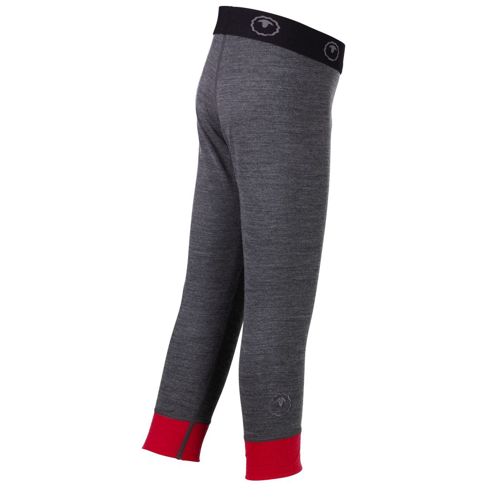 Isobaa | Kids Merino Blend 200 Leggings (Smoke/Fuchsia) | Gift all-day comfort and performance with Isobaa's Merino Wool tights.