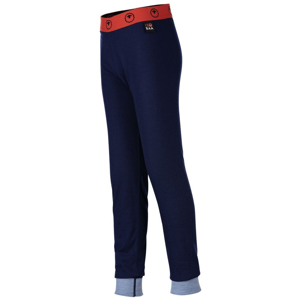 Isobaa | Junior Merino Blend 200 Leggings (Navy/Sky) | Gift all-day comfort and performance with Isobaa's Merino Wool tights.