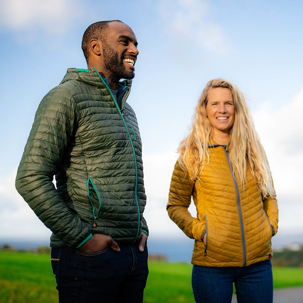 Isobaa | Mens Merino Wool Insulated Jacket (Forest/Green) | Innovative and sustainable design with our Merino jacket.