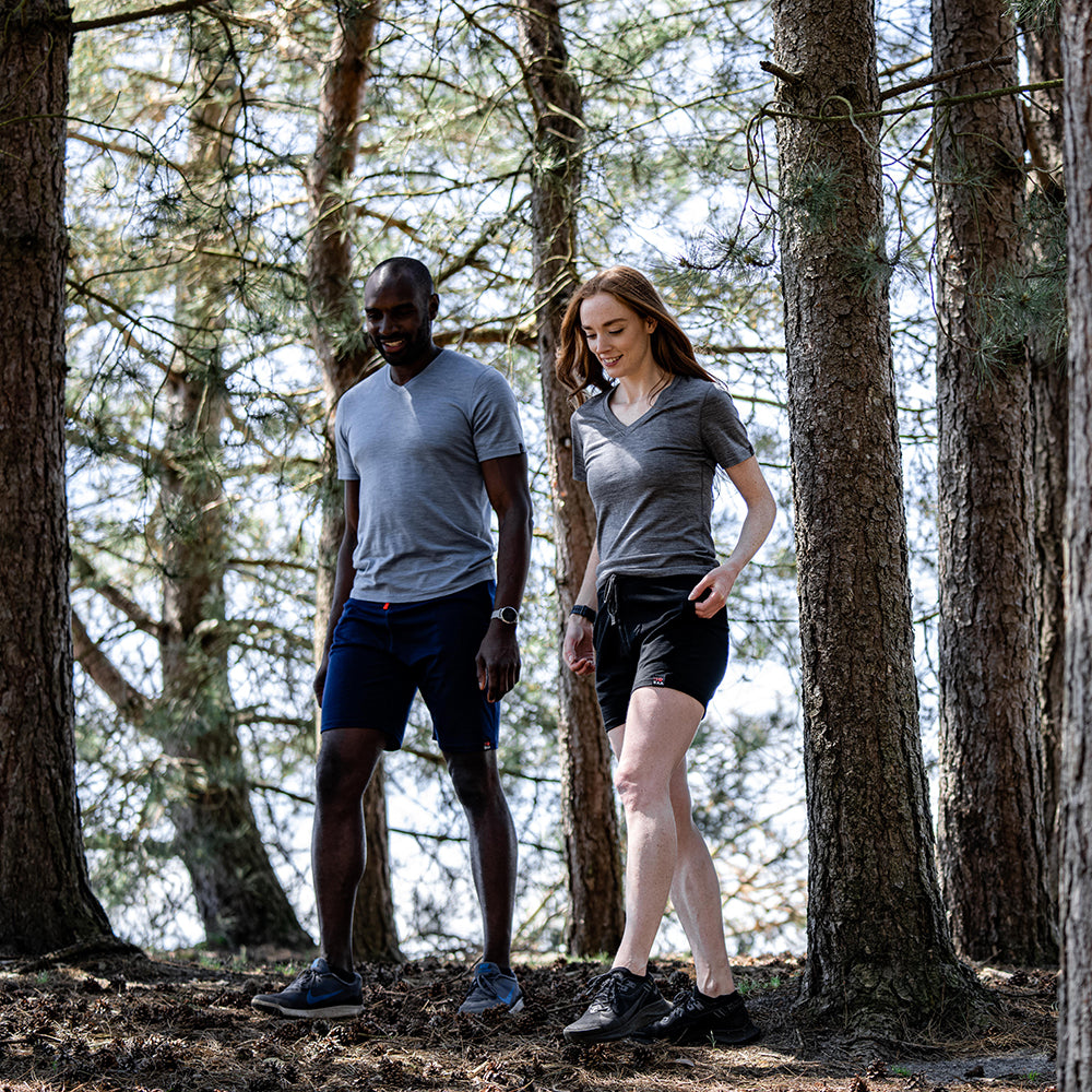 Mens Merino 150 V-Neck Tee (Sky)