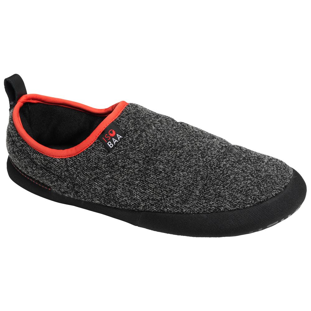 Isobaa | Merino Blend Travel Slippers (Black Melange) | Slip into ultimate comfort after a long day with Isobaa's Merino travel slippers.