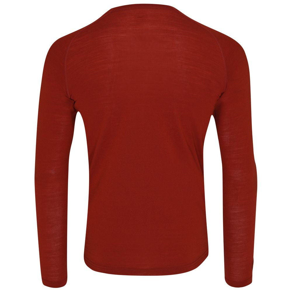 Isobaa | Mens IsoSoft 180 Long Sleeve Crew (Burnt Orange) | The ultimate adventure top.