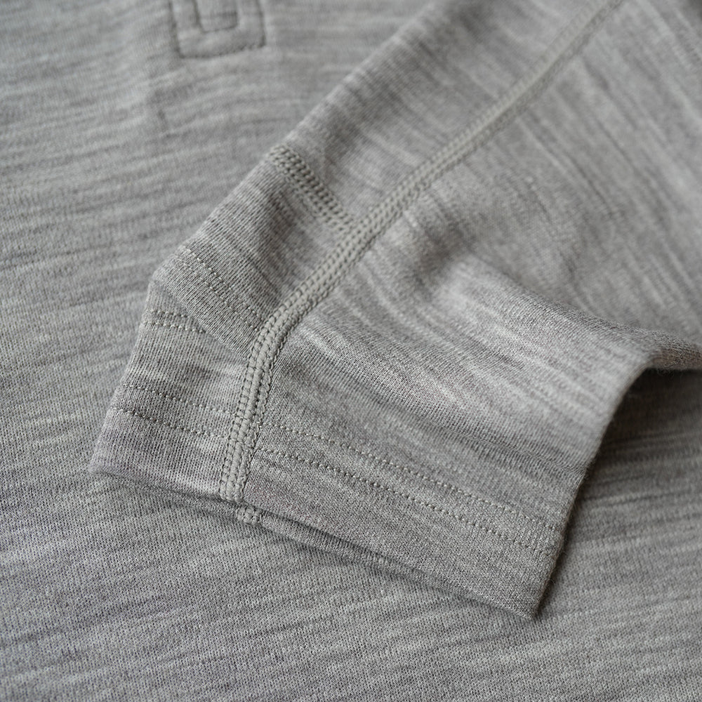 Isobaa | Mens IsoSoft 240 Zip Neck (Grey) | Gear up for the outdoors with Isobaa's ultimate Merino zip top.