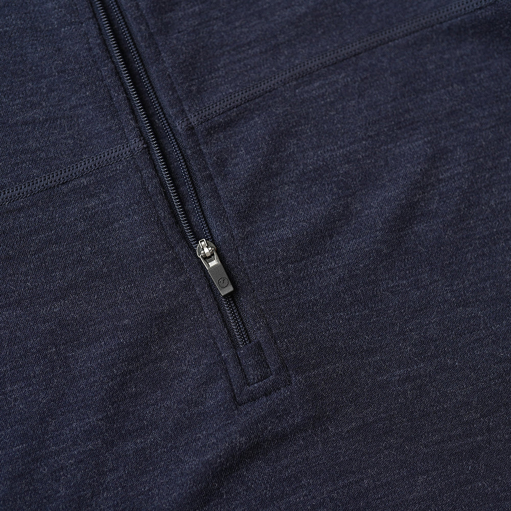Isobaa | Mens IsoSoft 240 Zip Neck (Navy) | Gear up for the outdoors with Isobaa's ultimate Merino zip top.