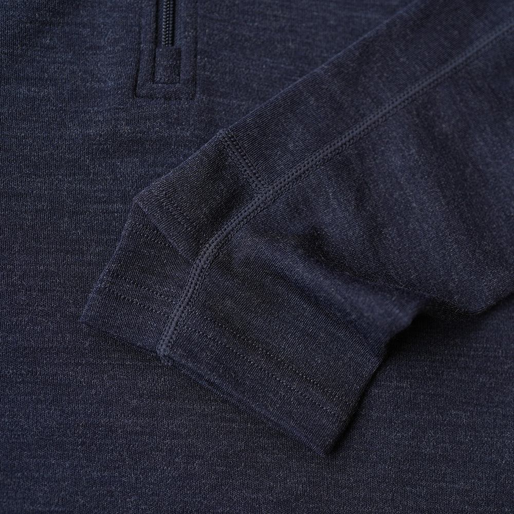Isobaa | Mens IsoSoft 240 Zip Neck (Navy) | Gear up for the outdoors with Isobaa's ultimate Merino zip top.
