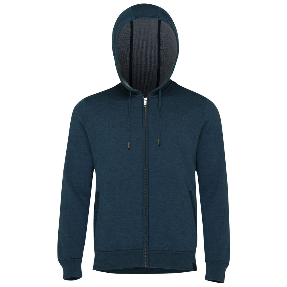 Isobaa | Mens LUX Hoodie (Petrol/Sky) | Discover the pinnacle of comfort with Isobaa's 100% Merino double-knit hoodie.