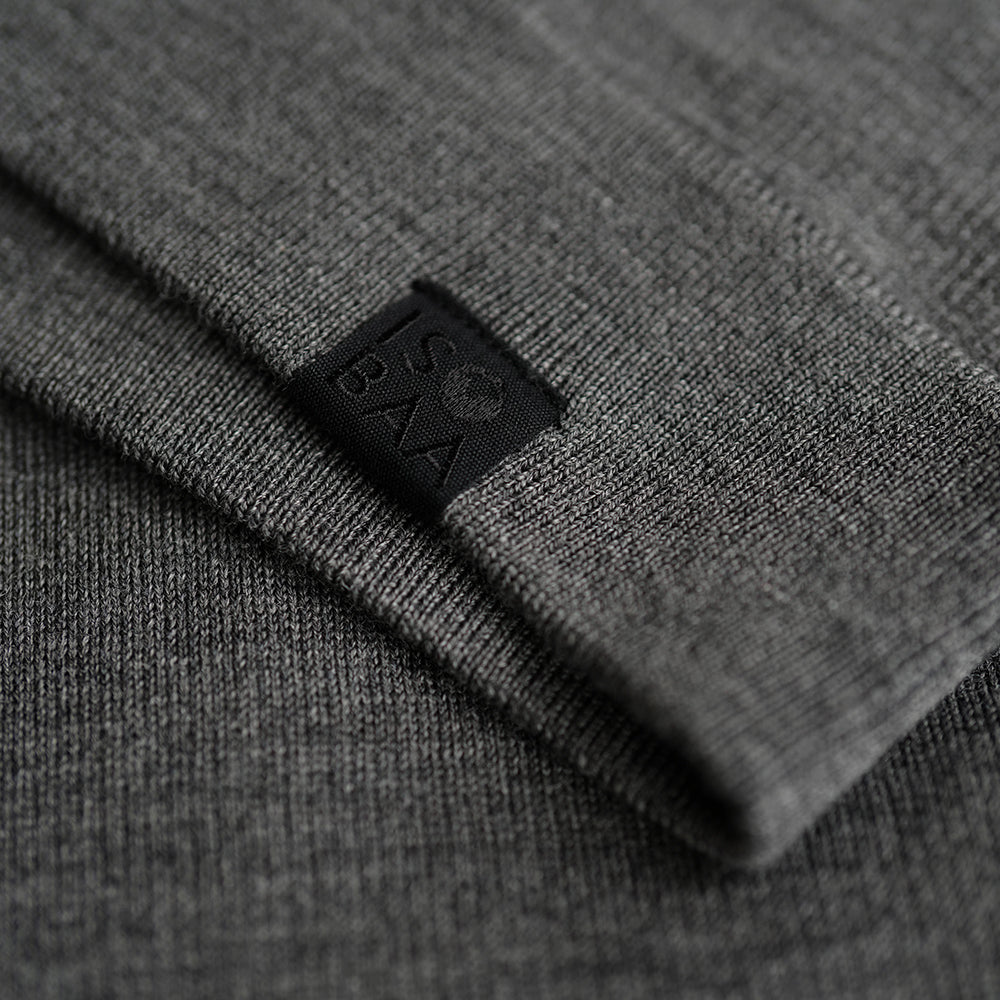 Isobaa | Mens LUX Hoodie (Smoke/Charcoal) | Discover the pinnacle of comfort with Isobaa's 100% Merino double-knit hoodie.