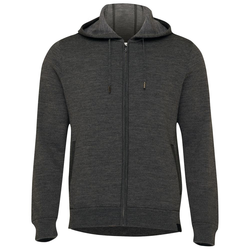 Isobaa | Mens LUX Hoodie (Smoke/Charcoal) | Discover the pinnacle of comfort with Isobaa's 100% Merino double-knit hoodie.