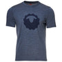 Mens Merino 150 Emblem Tee (Denim)