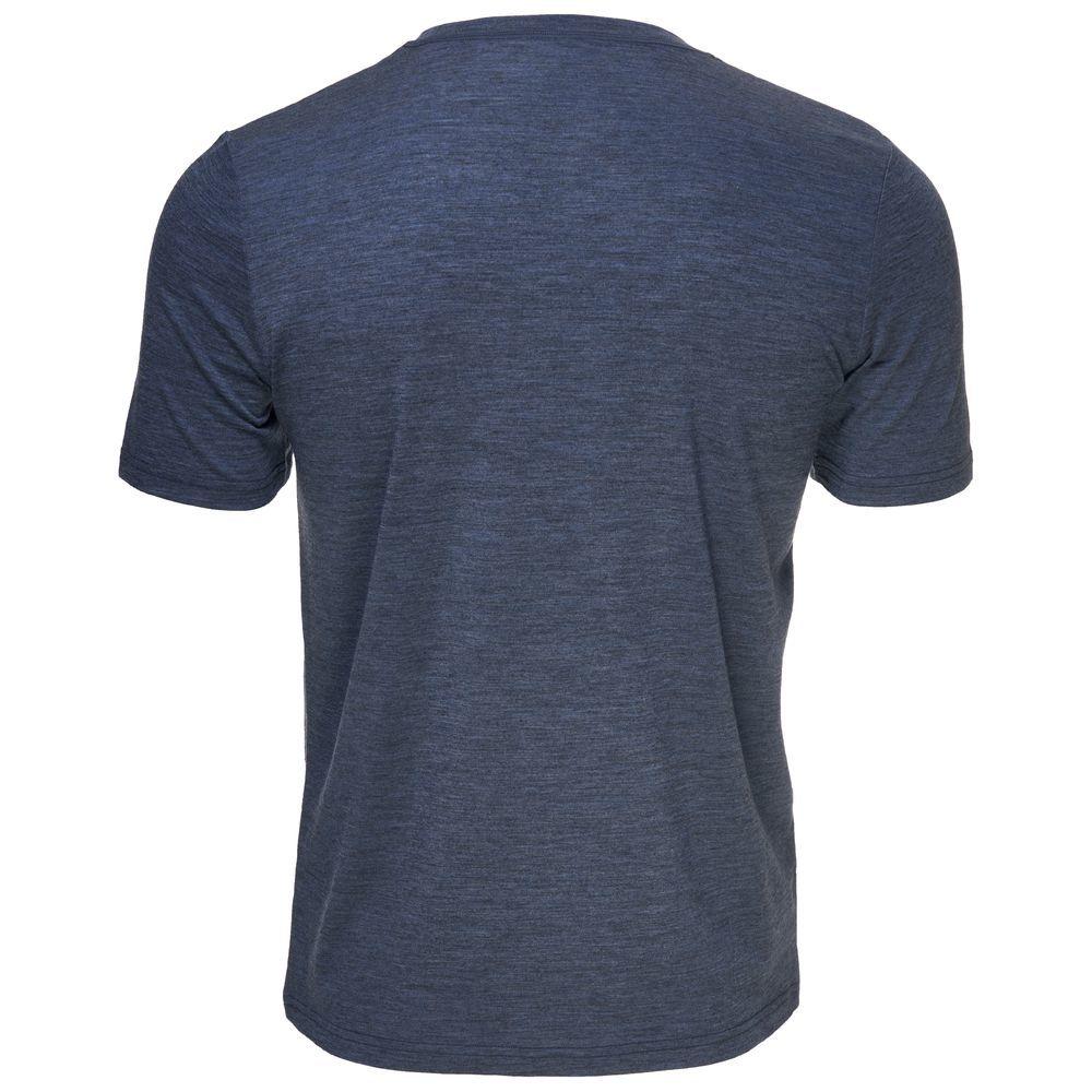 Isobaa | Mens Merino 150 Emblem Tee (Denim) | Conquer trails and city streets in comfort with Isobaa's superfine Merino T-Shirt.