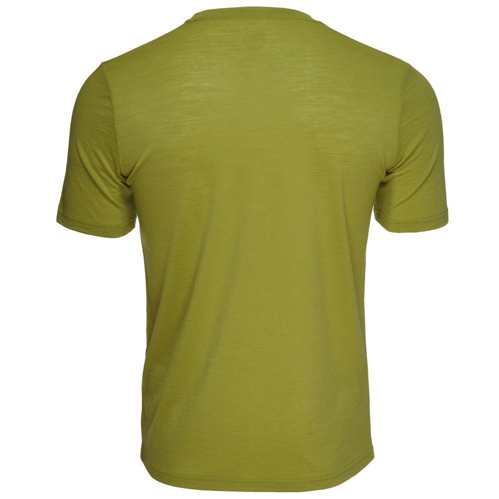 Isobaa | Mens Merino 150 Emblem Tee (Lime) | Conquer trails and city streets in comfort with Isobaa's superfine Merino T-Shirt.