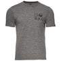 Mens Merino 150 Logo Tee (Charcoal)