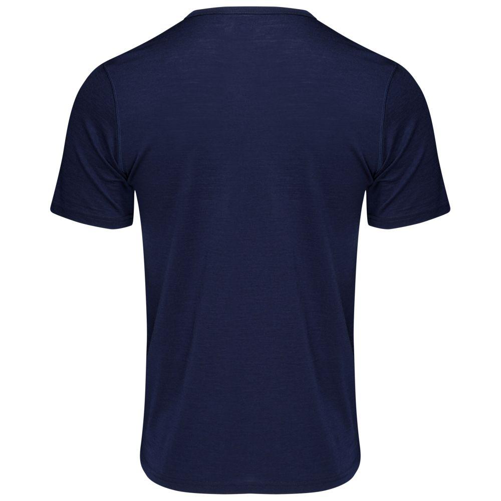 Isobaa | Mens Merino 150 Mountains Tee (Navy) | Gear up for adventure with our superfine Merino Tee.