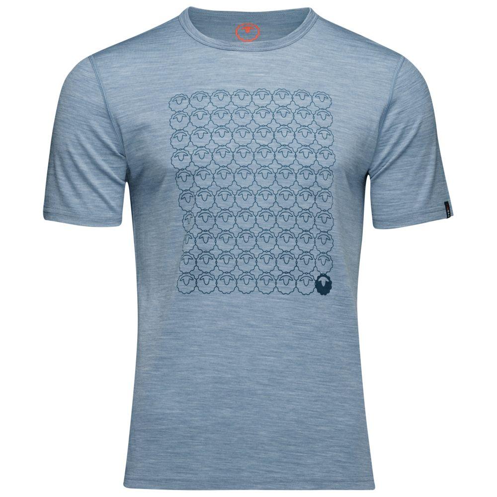 Isobaa | Mens Merino 150 Odd One Out Tee (Sky) | Gear up for everyday adventures, big and small, with Isobaa's superfine Merino Tee.